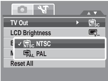GENIUS G-SHOT V1010 - Setting TV Out - 1