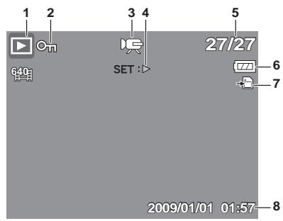 GENIUS G-SHOT V1010 - Playback Mode Screen Layout - 2