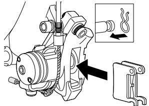 SHIMANO SI-8E80A - Replacing the brake pads - 3