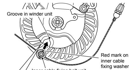 SHIMANO BR-IM86-F - Installing the brake cable - 4