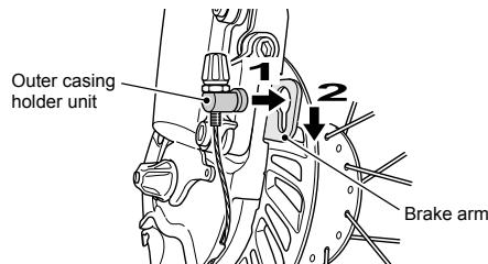 SHIMANO BR-IM86-F - Installing the brake cable - 8