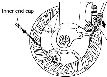 SHIMANO BR-IM86-F - Installing the brake cable - 9