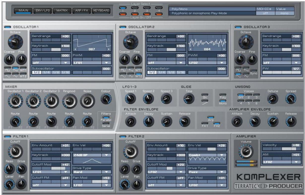 TERRATEC KOMPLEXER - MAIN screen - 1