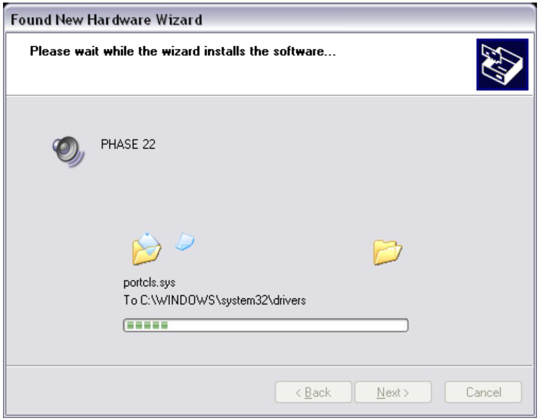 TERRATEC PHASE22 - Windows XP installation - 4