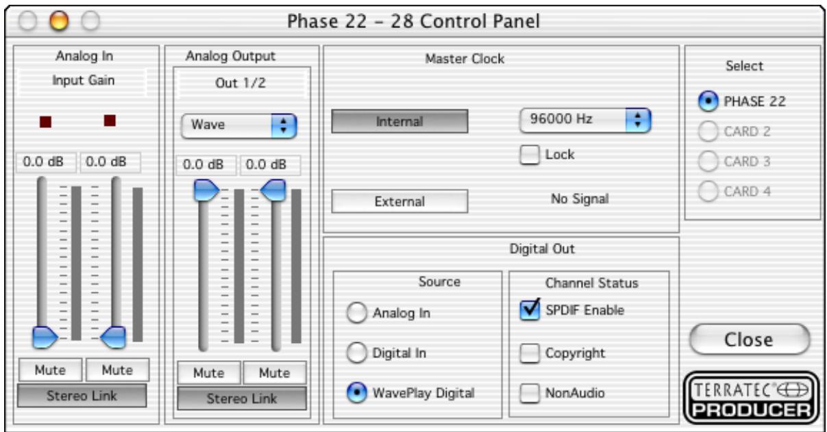 TERRATEC PHASE22 - The Control Panel - 2