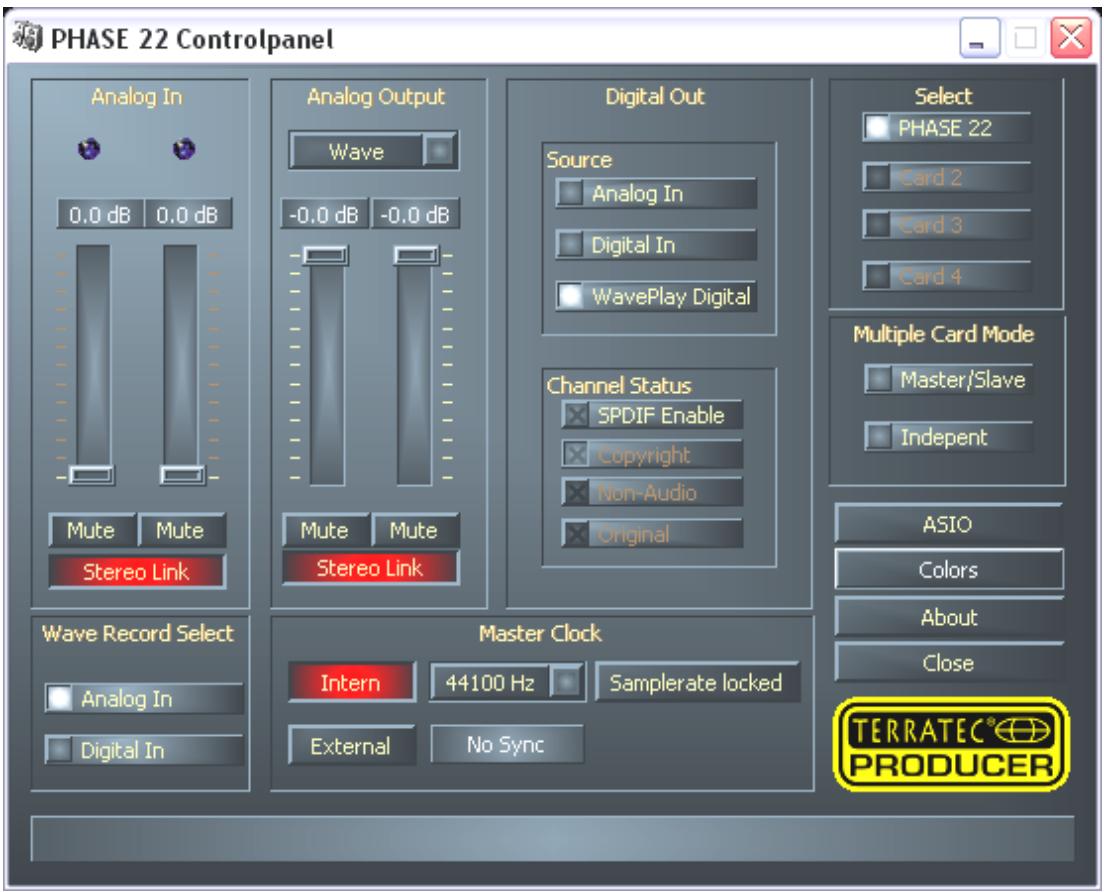 TERRATEC PHASE22 - The Control Panel - 1