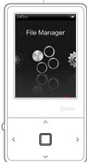 IRIVER E100 - File Manager You can manually check and play various media saved in the iriver E100. - 1