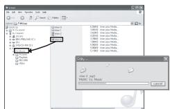 IRIVER E100 - Copying files / folders to the product - 1