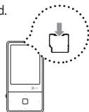 IRIVER E100 - Inserting / Removing the micro SD card - 1