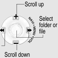 IRIVER IFP-300 - Select Folder or Scroll to Upper Folder - 3