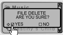 IRIVER IFP-300 - DELETING FILES ON THE PLAYER - 4