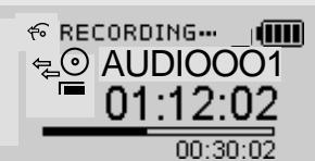 IRIVER IFP-300 - Recording from the external audio source - 9