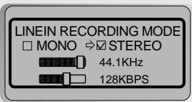 IRIVER IFP-300 - Recording from the external audio source - 2