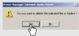 IRIVER IFP-300 - 3) Deleting folders or files of the player - 3