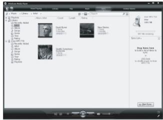 IRIVER T10 - Open Windows Media Player 11. - 1