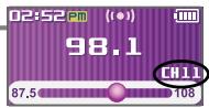 IRIVER T10 - Saving an FM Radio frequency - Manually - 10
