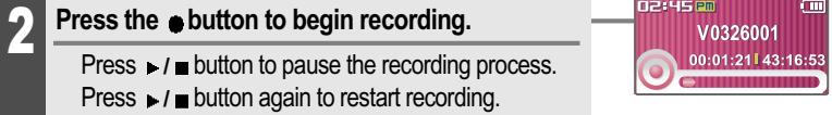 IRIVER T10 - Recording voice - 8