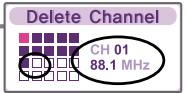 IRIVER T10 - Deleting a channel - 10