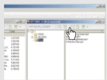 IRIVER IFP-500 - 1) Pour CREER un nouveau dossier sur le lecteur lorsque la fenetre du lecteur est ACTIVE - 1