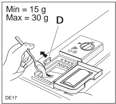 ACEC LVI470N - If using detergent in tablets proceed as follows: - 1