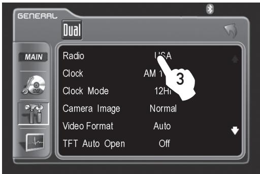 DUAL XDVD8183N - Adjusting Radio Frequency - 3