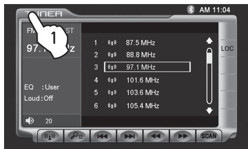 DUAL XDVD8183N - SCREEN Setup - Setting TFT Angle - 1