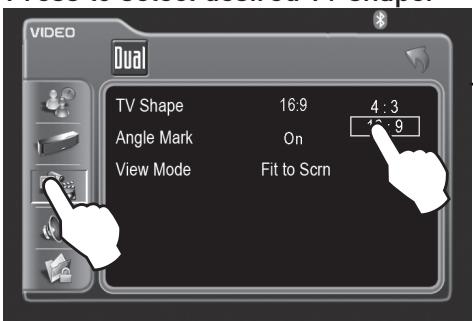 DUAL XDVD8183N - TV Shape - 1