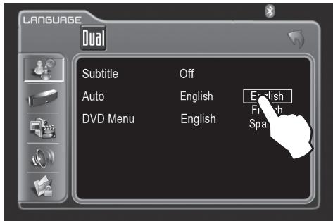DUAL XDVD8183N - Audio Language - 1