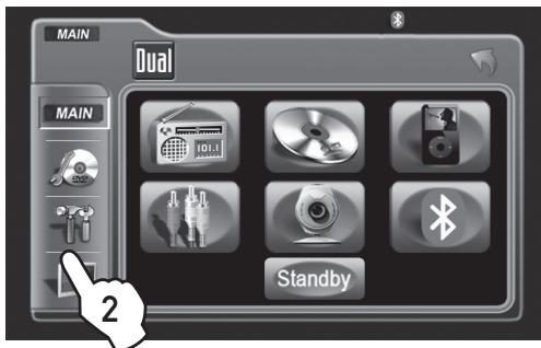 DUAL XDVD8183N - SCREEN Setup - Setting TFT Angle - 2
