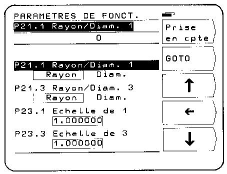 HEIDENHAIN POSITIP 850 - Réglage des paramètres utilisés - 1