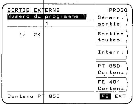 HEIDENHAIN POSITIP 850 - Sortie externe de programmes - 3