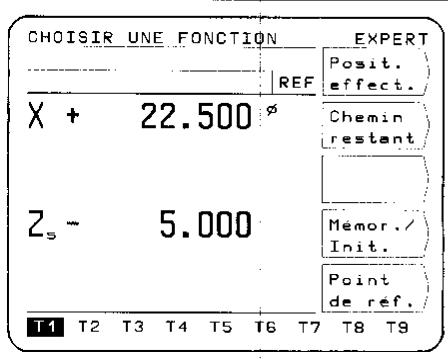 HEIDENHAIN POSITIP 850 - Retour au menu principal du mode de fonctionnement choisi (EXPERT ou PROGO). - 3