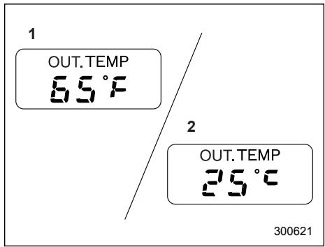 SUBARU IMPREZA - Outside temperature indicator - 1