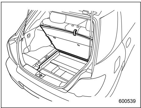 SUBARU IMPREZA - Under-floor storage compartment (if equipped) - 1