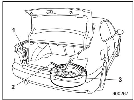 SUBARU IMPREZA - move the jack. - 1