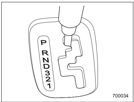 SUBARU IMPREZA - ■ Selector lever for automatic transmission - 1
