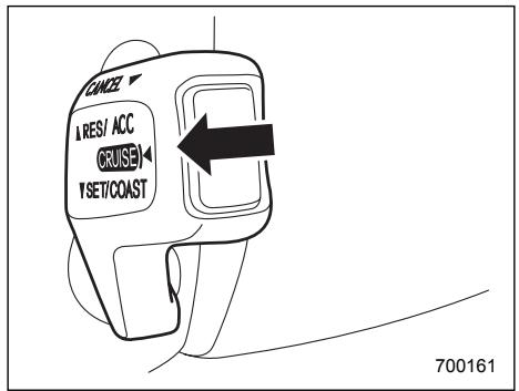 SUBARU IMPREZA - To temporarily cancel the cruise control - 1