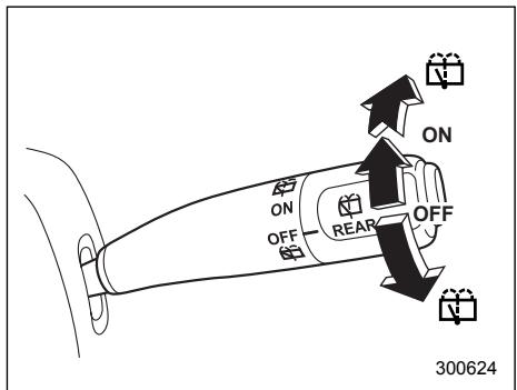 SUBARU IMPREZA - Rear window wiper and washer switch - Wagon - 1