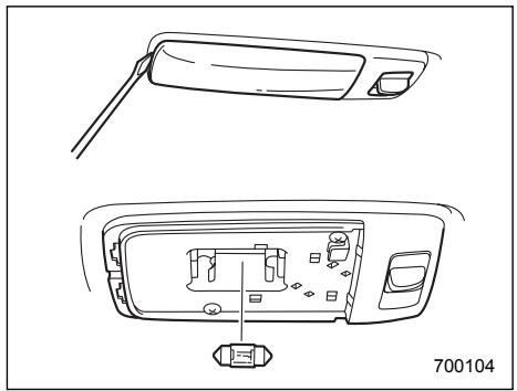 SUBARU IMPREZA - Dome light, map light and cargo area light - 1