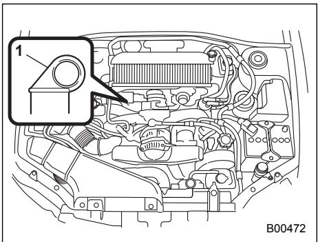 SUBARU IMPREZA - Checking the oil level - 1