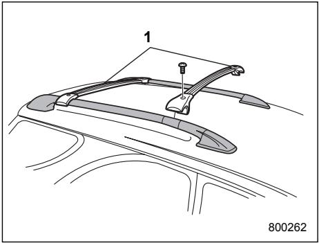 SUBARU IMPREZA - Roof rail and crossbar (if equipped) - 1