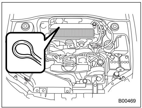 SUBARU IMPREZA - Checking the oil level - 2