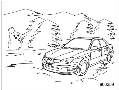 SUBARU IMPREZA - Winter driving - 1