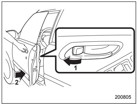 SUBARU IMPREZA - Locking and unlocking from the outside - 2