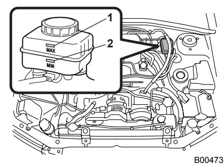 SUBARU IMPREZA - Checking the fluid level - 1