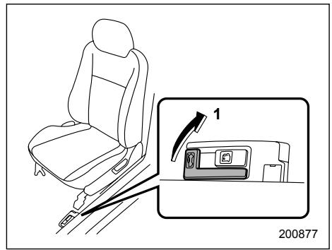 SUBARU IMPREZA - To open the trunk lid from inside - 1