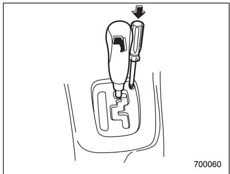 SUBARU IMPREZA - Shift lock release - 2