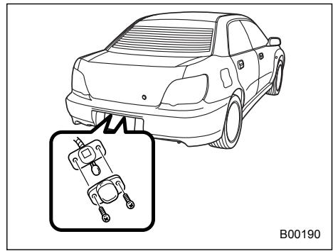 SUBARU IMPREZA - License plate light - 1