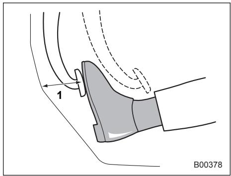 SUBARU IMPREZA - Checking the brake pedal reserve distance - 1