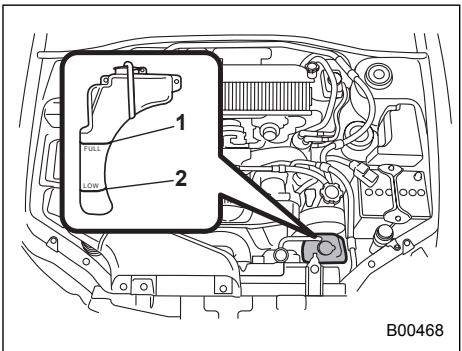 SUBARU IMPREZA - Checking the coolant level - 1